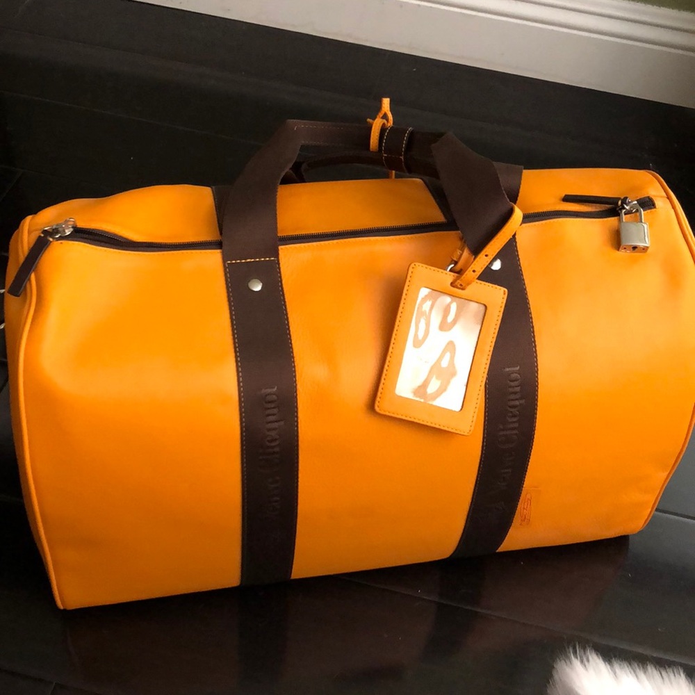 Veuve Clicquot leather weekend bag